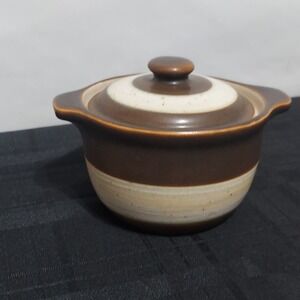 DENBY England Brown Russet‎ Individual Casserole with Lid